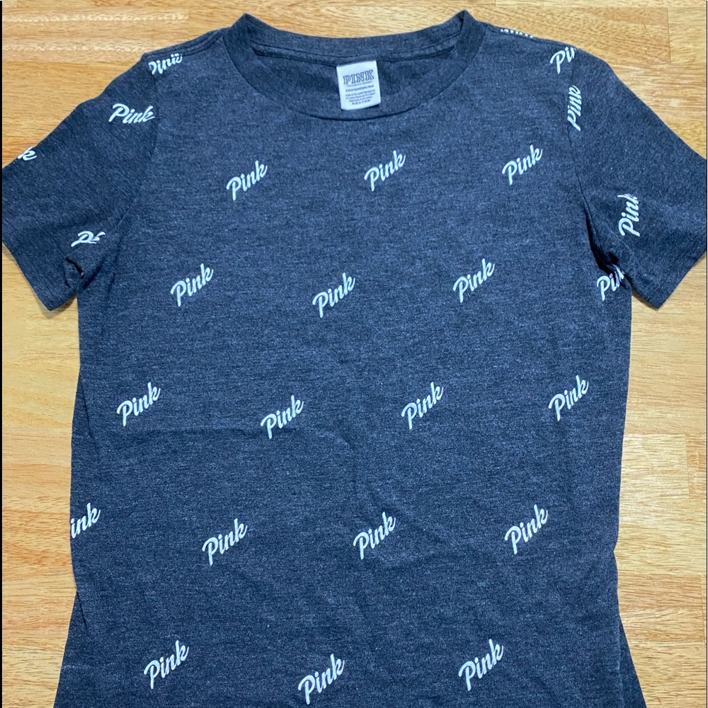 Gray T-shirt from PINK, Xsmall.